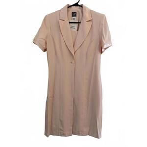 NEW DJ & Co Vintage Jacket Dress Set Size 10 Light Pink USA Rayon Acetate Spring